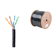 Кабель витая пара U/UTP Cat5E 4х2х24AWG (0.51мм) 305м, медь, наружный (PE)  ...ЮПИТЕР JP3001
