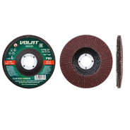 Круг лепестковый 125х22мм P80 конич. (конический КЛТ-2)  ВОЛАТ 80520-80