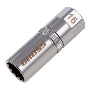 Головка торцевая свечная, магнитная,12-гранная, 16 mm, под квадрат 1/2"  ...Gross 13188