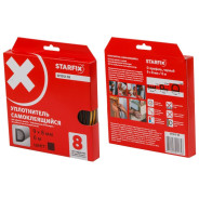 Уплотнитель "D" черный  9х8mm 6м  STARFIX SF1012-03