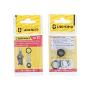 Набор прокладок "Сантехник №12" (Набор для ремонта керамической кран-буксы 1/2)  ...Сантехкреп УТZ00012612