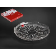 Блюдо стеклянное, круглое, 270 mm, Ватикан  SAKURA 861011W