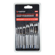 Набор пробойников 7пр. (4, 6, 8, 10, 12, 14, 16мм),в блистере  Forsage F-3791