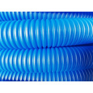 Трубка защитная гофрированная 35/43мм бухта 50м синяя (для 32 трубы) (Пешель для 32 трубы)  ...AV Engineering AVE800-001