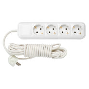 Удлинитель бытовой 5м (4 роз., 3.7кВт, с/з, ПВС 3x1.5)  (Макс. мощность - 3700 Вт, ток - 16А)  ...BYLECTRICA У16-3295м