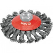 Щётка-крацовка получаша крученная 100 mm М14  YATO YT-4763