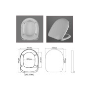 Сиденье для унитаза с крышкой  АВН SD03u