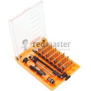 Отвертка ювелирная телескопическая ,комплектом бит и головок 45пр. SL, TORX, PH,  ...BaumAuto BM-30313145