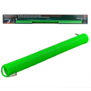 Шланг витой полиуретановый 12мм х 8мм х 20м с быстроразъемами RockFORCE ...Rock FORCE RF-1208-20Green