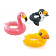 Надувной круг для плавания Animal Split, 64x64 см (от 3 до 6 лет, фламинго)  ...INTEX 59220NP