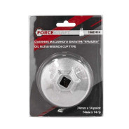 Cъемник масляного фильтра (крышка) 74мм х 14гр  FORCEKRAFT FK-10687414