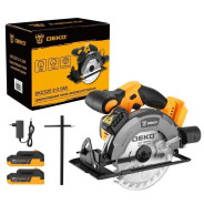 Пила циркулярная аккумуляторная, 20В,2 АКБ 2,0 А/ч, 165мм, 4300 об/м,  DEKO DKCS20 Laser SET 2...Deko 063-4210