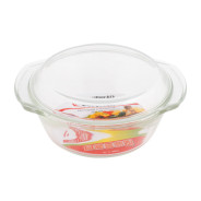 Кастрюля из жаропрочного стекла, 1.0 л, с крышкой, 206х179х85 mm  ...PERFECTO LINEA 11-100010