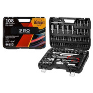 Набор головок и бит 108пр. 1/4", 1/2" PRO  STUTTGART (6 граней)  STARTUL PRO-108S