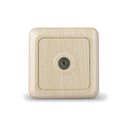 Розетка сосна одноместная телевизионная (открытая), Олимп  ...UNIVersal 5560889