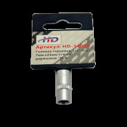 Головка торцевая 1/4" 6гр.  7мм L25мм CrV на держателе  H-D HD-1406P