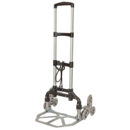 Тележка платформенная складная с телескопической ручкой и колесами на шарнирах для перемещения по не...Forsage F-106-6S