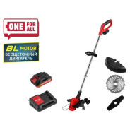 Триммер аккум. TB 3018-1 AT с акб и зу  ALL1 МЕГА АКЦИЯ ,БЕСЩЁТ.ДВИГ, 18В, 1АКБ 2,0 Ач, шир.скаш.300...WORTEX 1333547