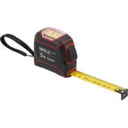 Рулетка стальная 5мх19мм с нейлоновым покрытием и окошком  ...YATO YT-71320