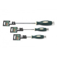 Отвертка шлицевая силовая магнитная "Profi" S2 SL5.5х75мм  ...Rock FORCE RF-70255075