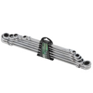 Ключи накидные экстра длинные трещоточные, набор 6пр. (8х9, 10х11, 12х13, 14х15, 16х18, 17х19мм)  ...Rock FORCE RF-50622F