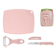 Набор кухонный (нож кух.16см,нож для овощей 13см, доска разделочн.16х20см), STARCOOK  ...PERFECTO LINEA 21-002021