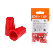 Зажим соединительный изолирующий СИЗ-5 (20,0 мм2) (10 шт)  (красный)  ...ЮПИТЕР JPZ1-7206-04-10