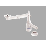 Сифон для умывальника с литым выпуском 64мм, с трубой 1 1/4"  ...BAKIMAY 302003060