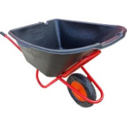 Тачка строительная 110 л 200 кг "Антиудар" одноколёсная с пневмоколесом TOR ... 1023977