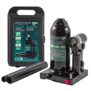 Домкрат бутылочный 2т с клапаном (h min 150мм, h max 278мм) в кейсе  (Euro)...Rock FORCE RF-T90204-S