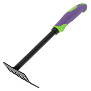 Грабли 6-зубые, 110х300 мм, стальные, обрезиненная эргономичная рукоятка, LSR1 PALISAD ...PALISAD HOME 62061
