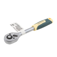 Трещотка реверсивная с резиновой ручкой 3/8"  Rock FORCE RF-80232W