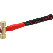 Молоток медный с фиберглассовой ручкой 250гр, 26х77мм, L290мм   ...YATO YT-45290