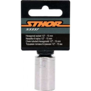 Головка торцевая  1/2"  6гр. 15мм  VOREL 53337