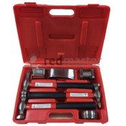 Молотки рихтовочные с набором оправок, 7пр. в кейсе  Forsage F-50713B