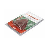 Набор шлифлистов MF-AC 003 Р 100  по 5 шт. по дереву, 80 мм  Hammer 220-003