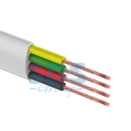 Кабель телефонный ШТЛП, 4 жилы, CCA, бухта 100 м, белый  REXANT 01-5101-3