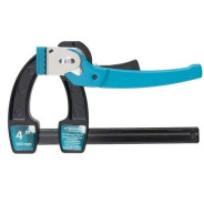 Струбцина реечная быстрозажимная, металлический корпус, рычажный храповый механизм, 4"/100 mm  ...Gross 20717