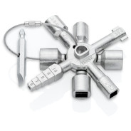 Ключ крестовой TwinKey®   8-лучевой для стандартных шкафов, L-92 мм.   ...KNIPEX 001101