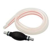 Ручной насос (груша резиновая) для перекачки топлива 12mm со шлангом 2х1м  ...GEKO G00992