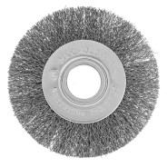 Щетка для УШМ, 100 mm, посадка 22.2 mm, плоская, витая проволока Сибртех ...DENZEL 746487