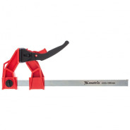 Струбцина реечная быстрозаж., усил., пл. корпус, рыч. храп. мех., 250х100х401mm, штанга 5х22mm  ...Matrix 20727