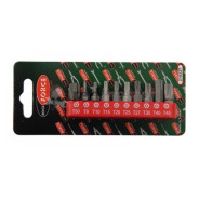 Набор бит TORX с отверстием 10пр. 1/4" (TН 7,8,9,10,15,20,25,27,30,40-25мм),в блистере  ...Rock FORCE RF-21022T