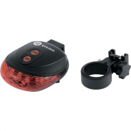 Фонарь велосипедный с лазерным обозначением габаритов, 5 LED, 2 лазера, 2хААА  ...Stern 90559