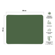 Коврик для выпечки и жарки силиконовый, прямоугольный, 38 х 30 см, NATURAL GREEN  ...PERFECTO LINEA 23-106818
