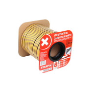 Уплотнитель "P" коричневый 9х5,5mm 100м  STARFIX SF1015-02