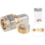 Колено нар.-шт. 1/2"x16 mm  AV Engineering AVE309011