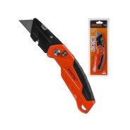 Нож универсальный складной с трапец. лезвием PROFI () (3 сменных трапециевидных лезвия в комплекте) ...STARTUL ST0950