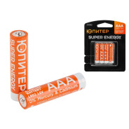 Батарейка AAA LR03 1.5V alkaline 4шт  ЮПИТЕР JP2102