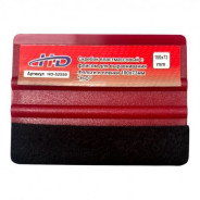 Скребок пластмассовый с флисом для выравнивания фольги и пленки 100x73мм  ...H-D HD-52550